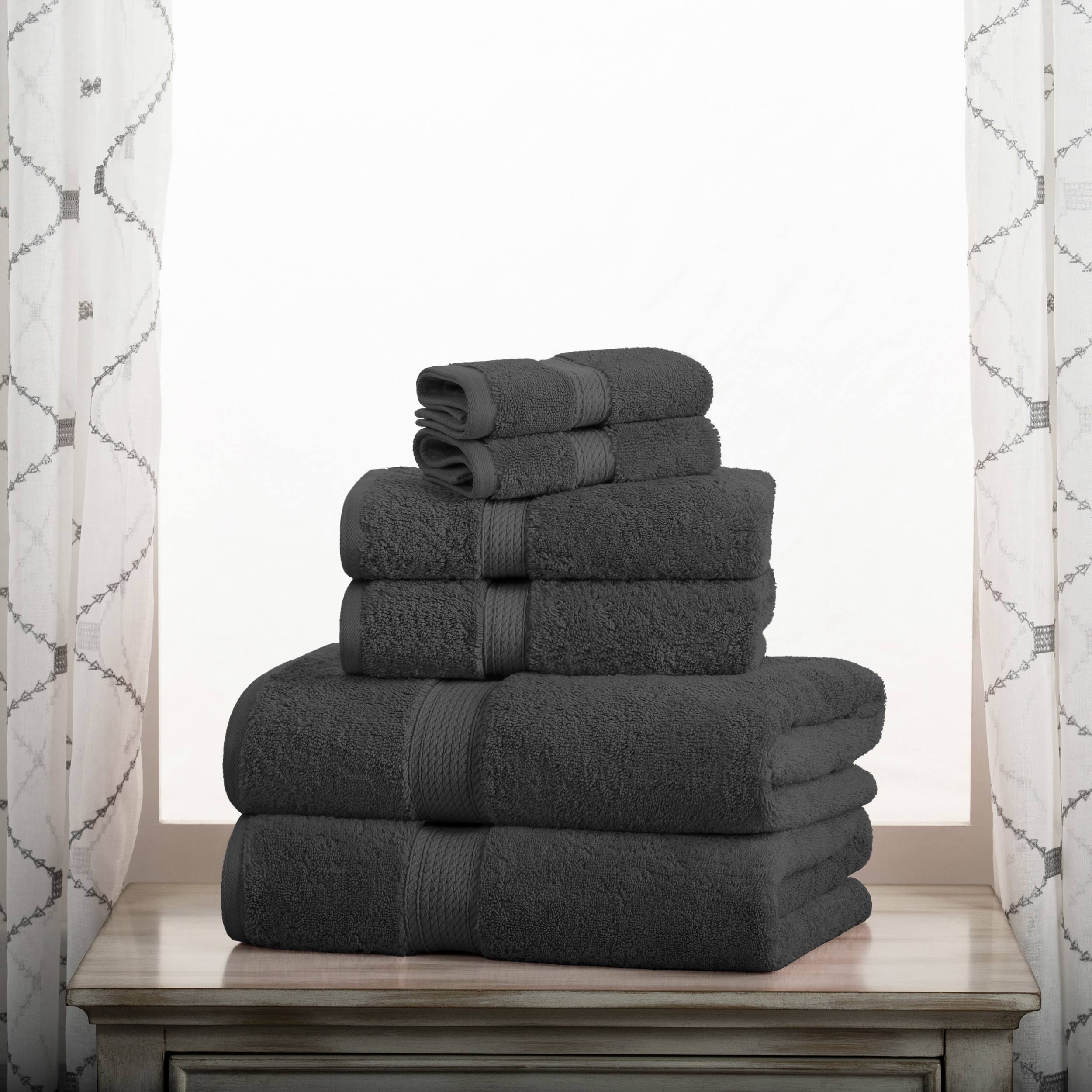 Superior Egyptian Cotton 900 Gsm Luxurious Absorbent 6 Piece Towel Set