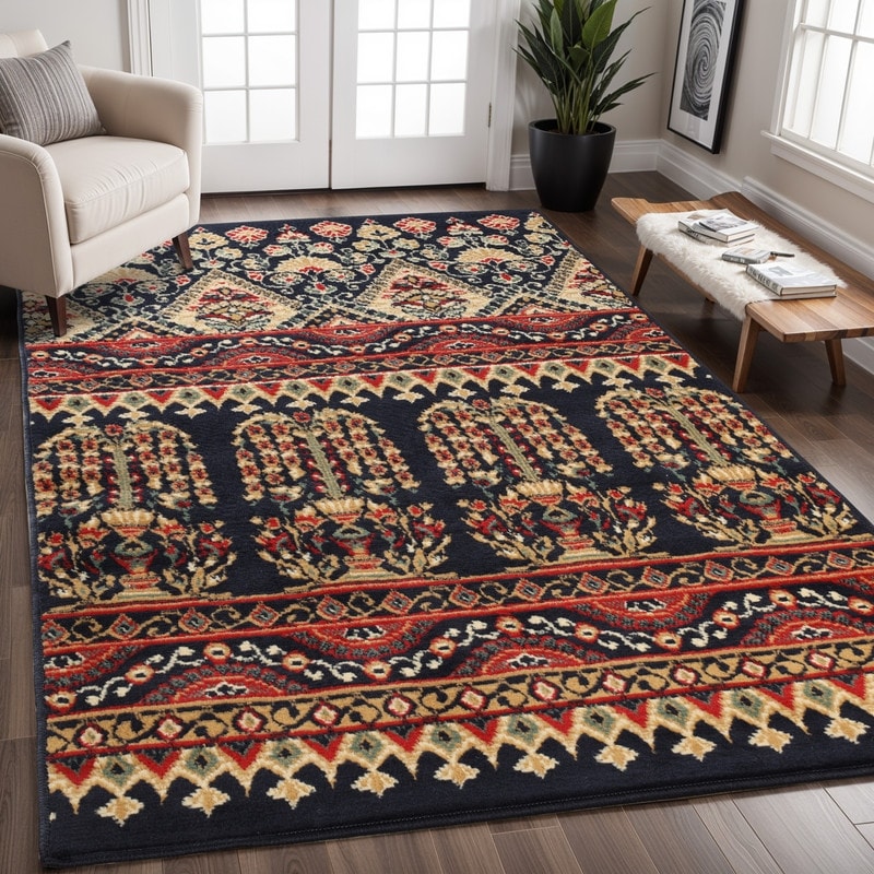 Superior Designer Adena Multi Color Area Rug 6 X 9