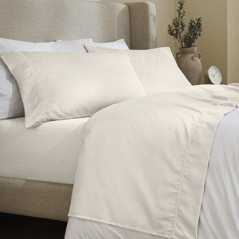 Superior Imperia Cotton Blend Embroidered 600 Thread Count Sheet Set