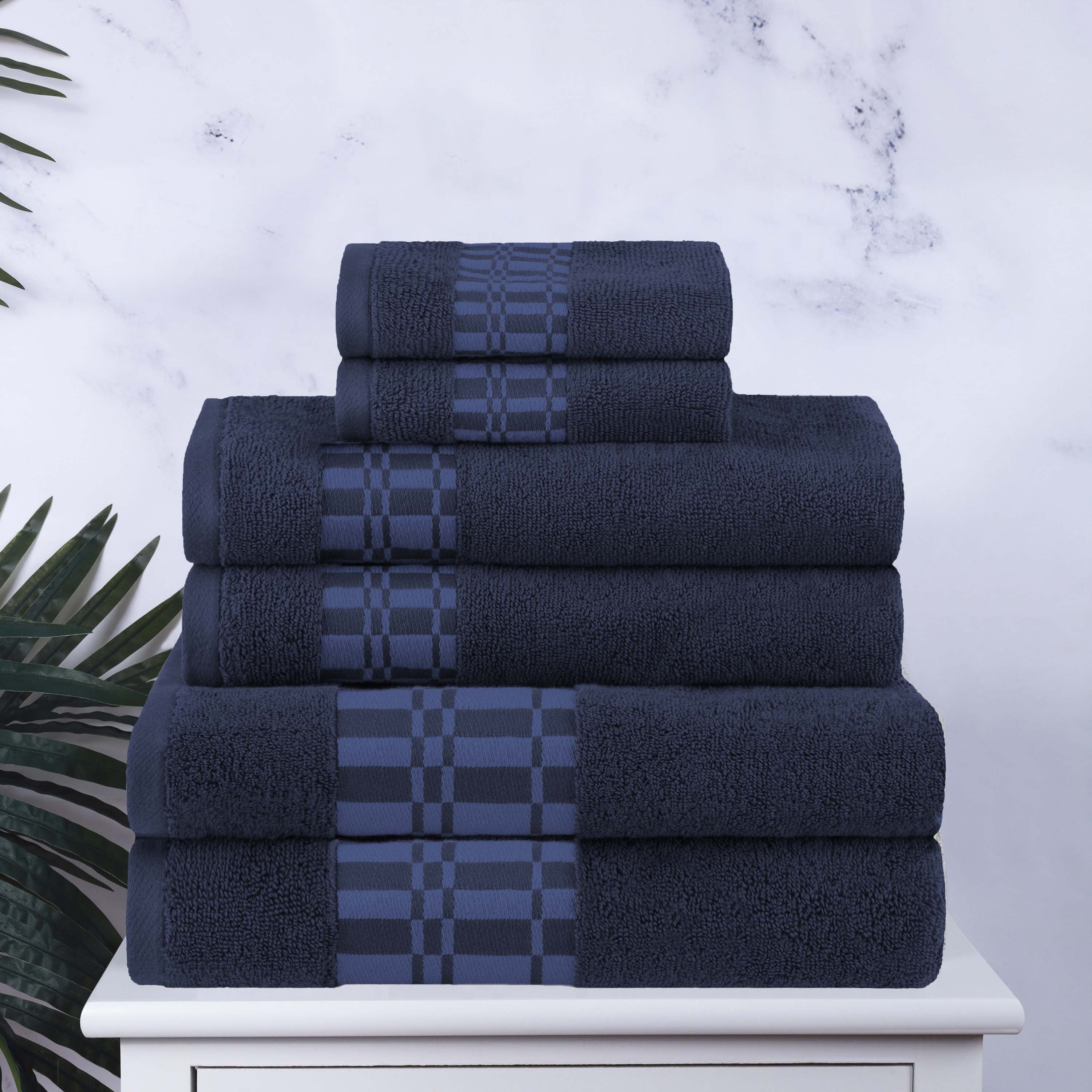 Superior Larissa 100 Percent Cotton 6 Piece Towel Set