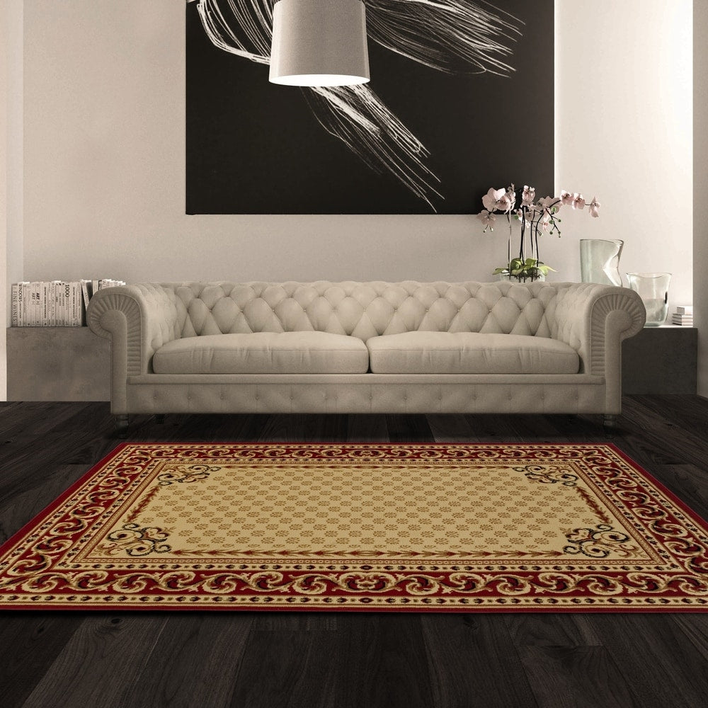 Superior Designer Longfield Ivory Area Rug 6 X 9