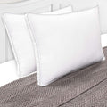 Superior Microfiber Hypoallergenic Gusset Pillow Set Of 2 White