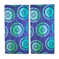 Superior Oversized Spin Wheels Jacquard Cotton Beach Towels Set Of 2