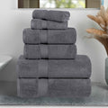 Superior Soft And Absorbent Zero Twist Cotton 6 Piece Towel Set
