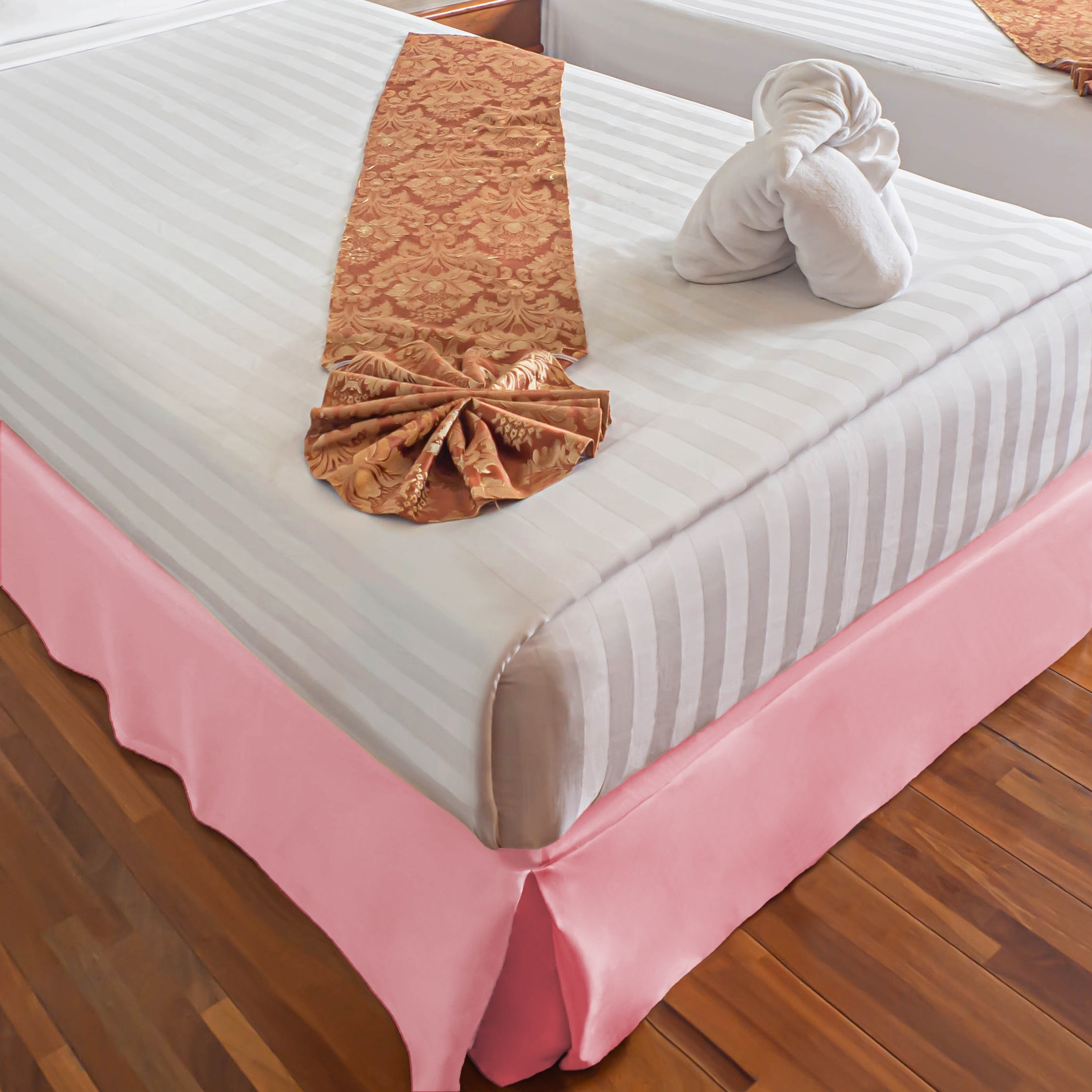Superior Solid Microfiber Wrinkle Resistant 15 Inch Drop Bedskirt