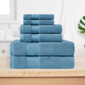 Superior 800 Gsm 100 Percent Turkish Cotton Solid 6 Piece Towel Set