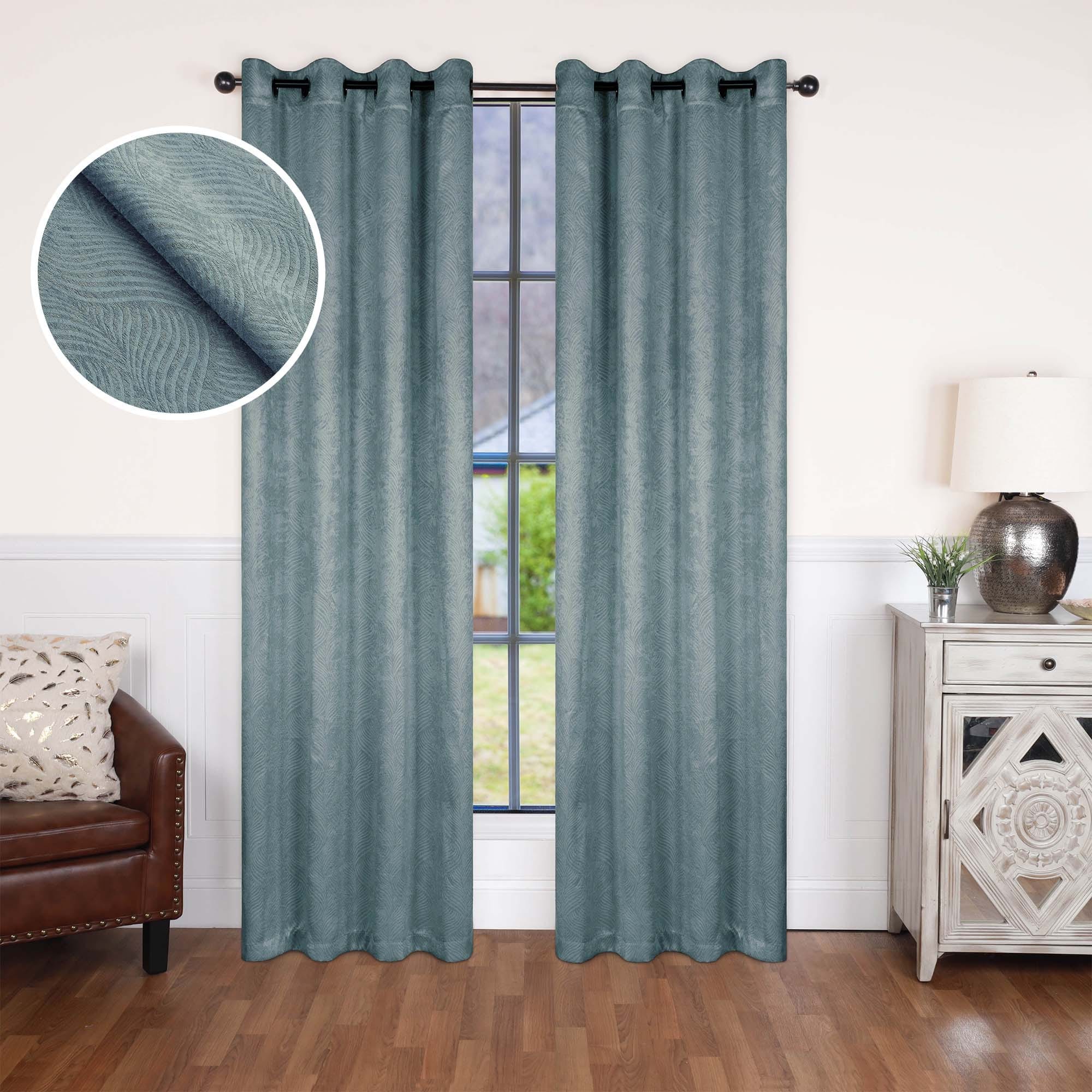Superior Waverly Insulated Thermal Blackout Grommet Curtain Panel Pair