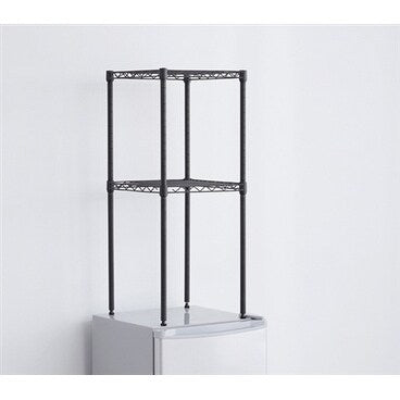 Suprima Mini Fridge Organizer Shelves Gunmetal Gray