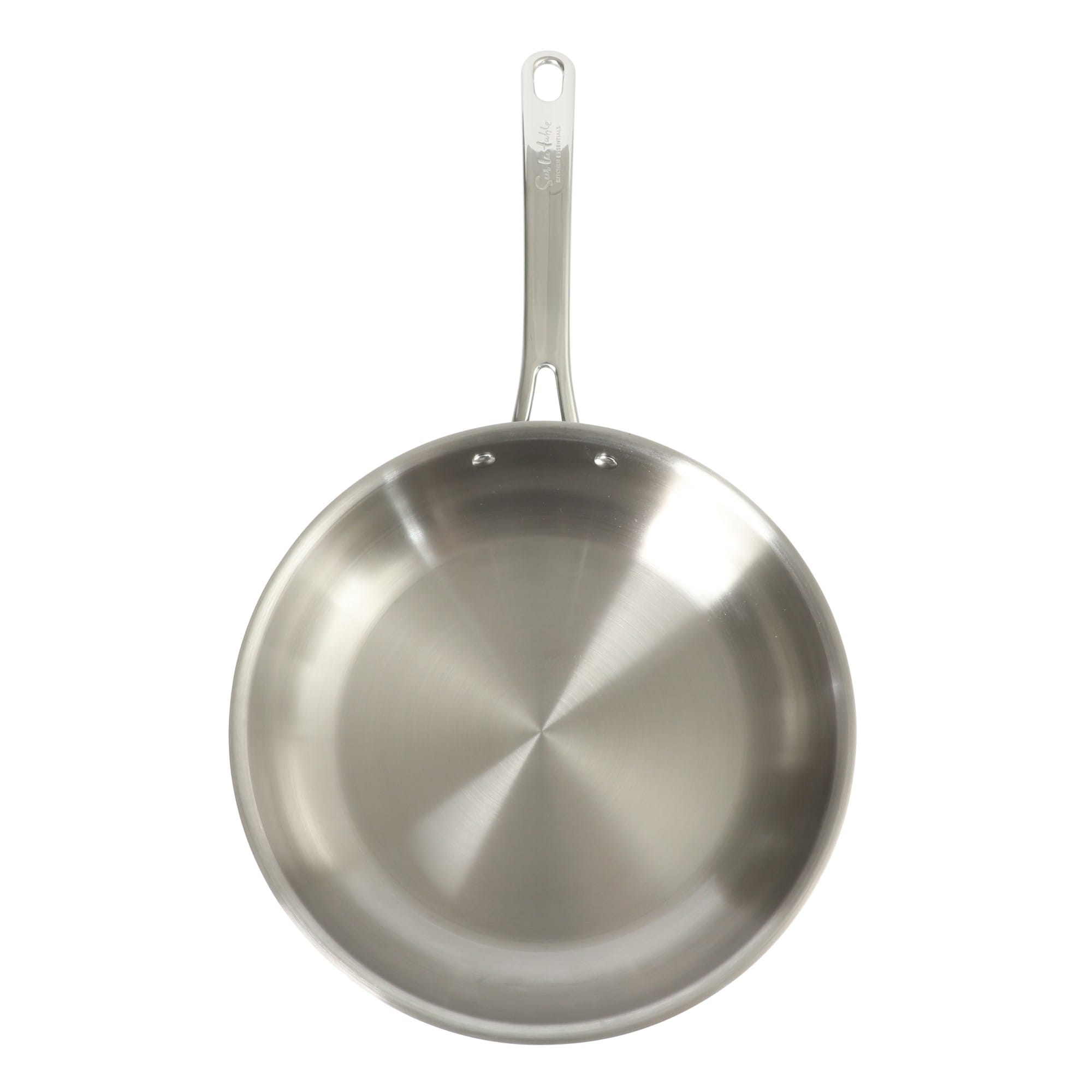 Sur La Table Kitchen Essentials Stainless Steel Frying Pan Induction Ready Skillet With Tri Ply Base Polished Finish