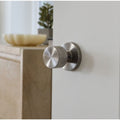Sure Loc Modern Round Door Knob Satin Stainless