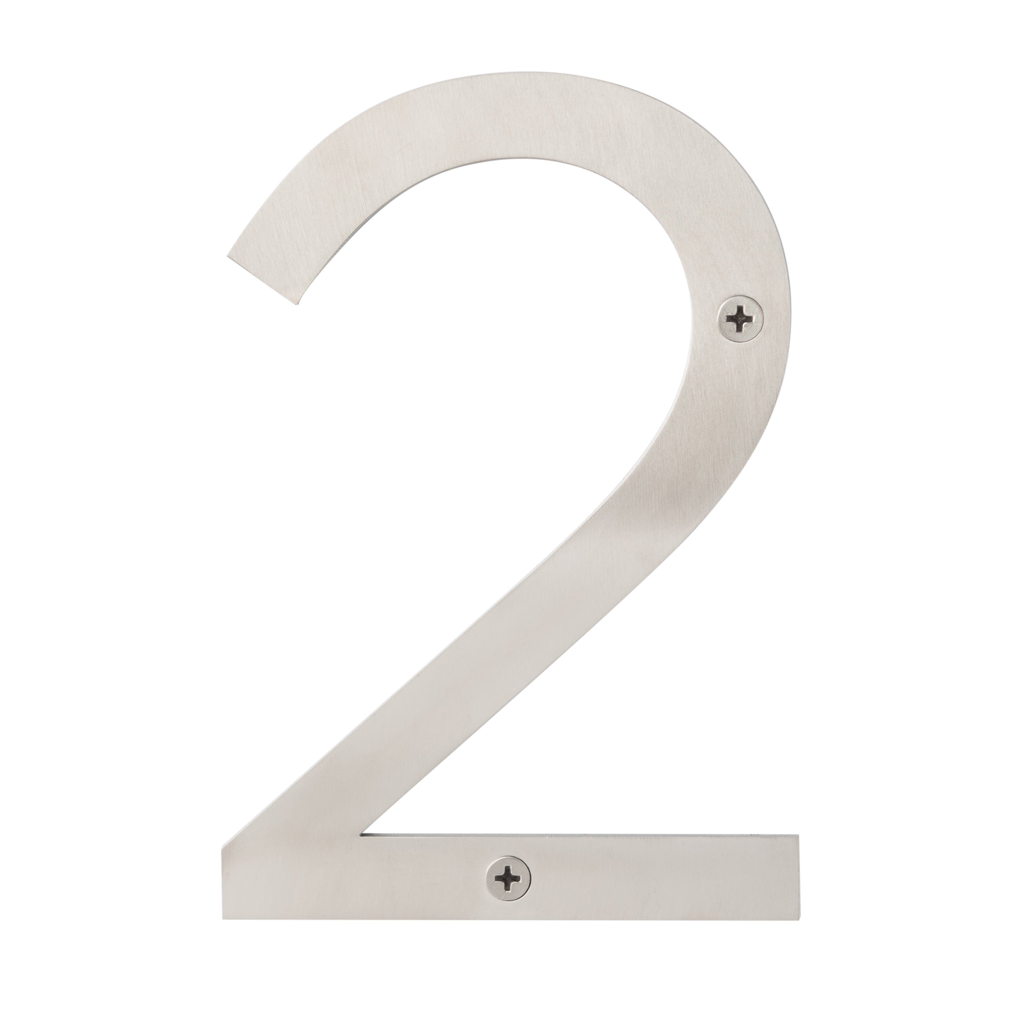 Sure Loc Stainless Steel House Numbers 6 H