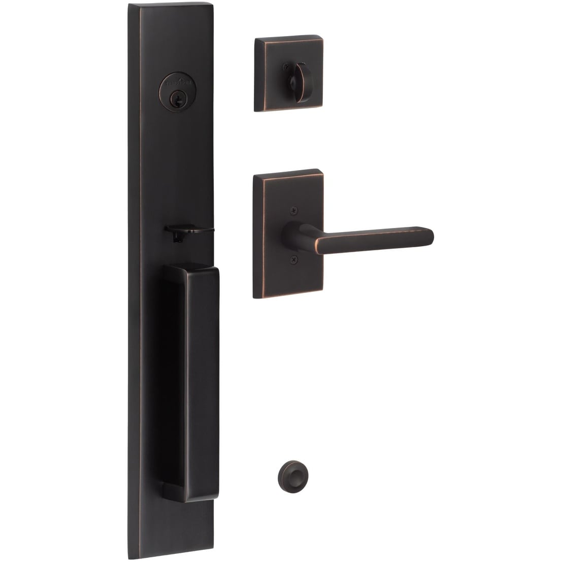 Sure Loc Vl500 Ln Vail Full Plate Dummy Handleset With Logan Interior