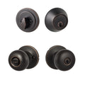 Sure Loc Vintage Bronze Mushroom Shaped Entry Knob With Deadbolt