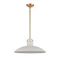 Surf 20 Inch Wide 1 Light Pendant In Textured White 20In W X 20In D X 8In H