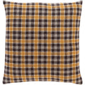 Suri Retro Black Plaid Throw Pillow
