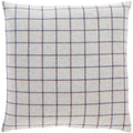Suri Retro Grey Plaid Throw Pillow