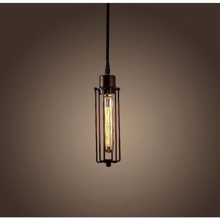 Susanna 1 Light Adjustable Height Antique Edison Pendant With Bulb