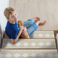 Sussexhome Diamond Design 9 X 28 Stair Treads 70 Cotton Anti Slip Carpet Strips For Indoor Stairs With Double Adhesive Tape