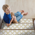 Sussexhome Floral Design 9 X 28 Stair Treads 70 Cotton Anti Slip Carpet Strips For Indoor Stairs With Double Adhesive Tape