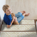 Sussexhome Monument Design 9 X 28 Stair Treads 70 Cotton Anti Slip Carpet Strips For Stairs With Double Adhesive Tape