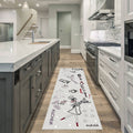 Sussexhome Non Skid Washable Kitchen Runner Rug Ultra Thin Cotton Kitchen Floor Mat For In Front Of Sink 20 X 59 Inches