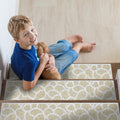 Sussexhome Stone Design 9 X 28 Stair Treads 70 Cotton Anti Slip Carpet Strips For Indoor Stairs With Double Adhesive Tape