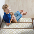 Sussexhome Tetra One Design 9 X 28 Stair Treads 70 Cotton Anti Slip Carpet Strips For Stairs With Double Adhesive Tape