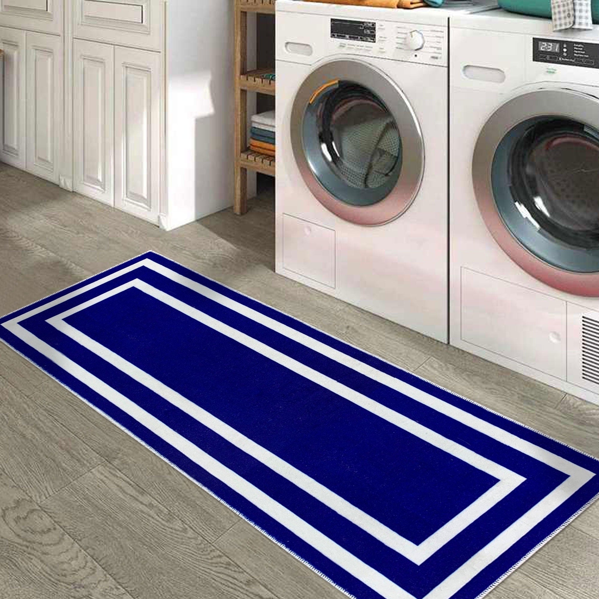 Sussexhome Non Skid Washable Laundry Room Rug Runner 20 X 59 Inches Ultra Thin Cotton Laundry Mat For Laundry Room 20 X 59