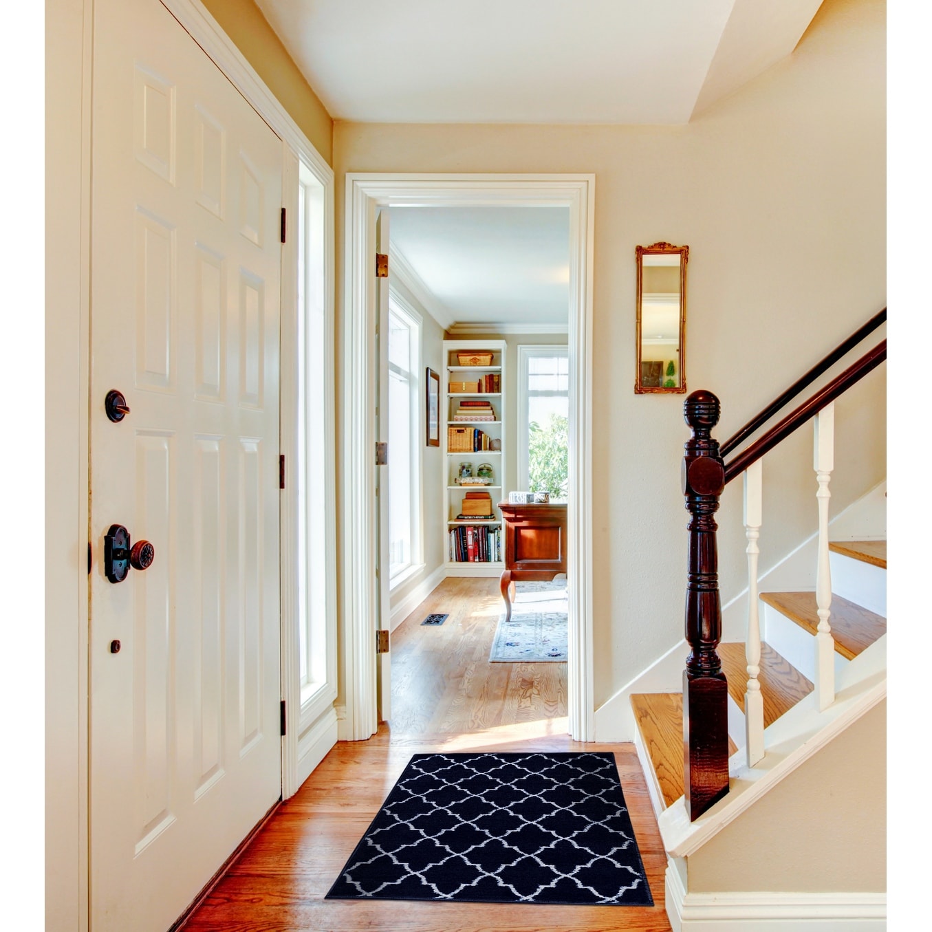 Stair Treads Non Skid Safety Stair Mat Slip Resistant Landing Rug Includes Adhesive Tape