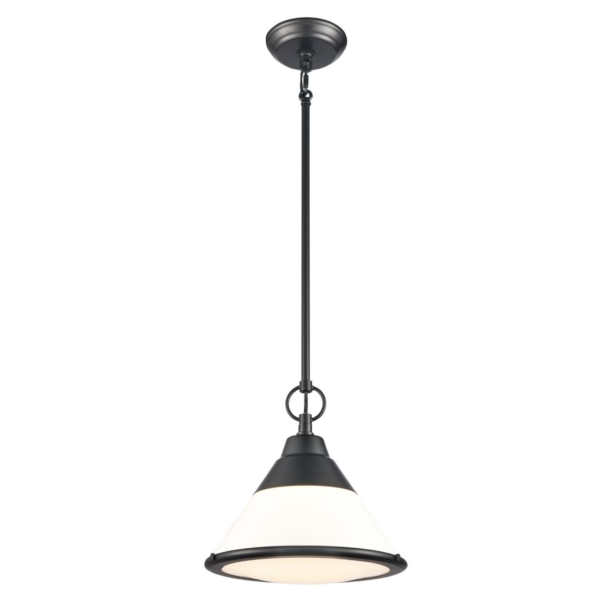 Sven 12 Inch Wide 1 Light Pendant In Matte Black 12In W X 12In D X 11In H