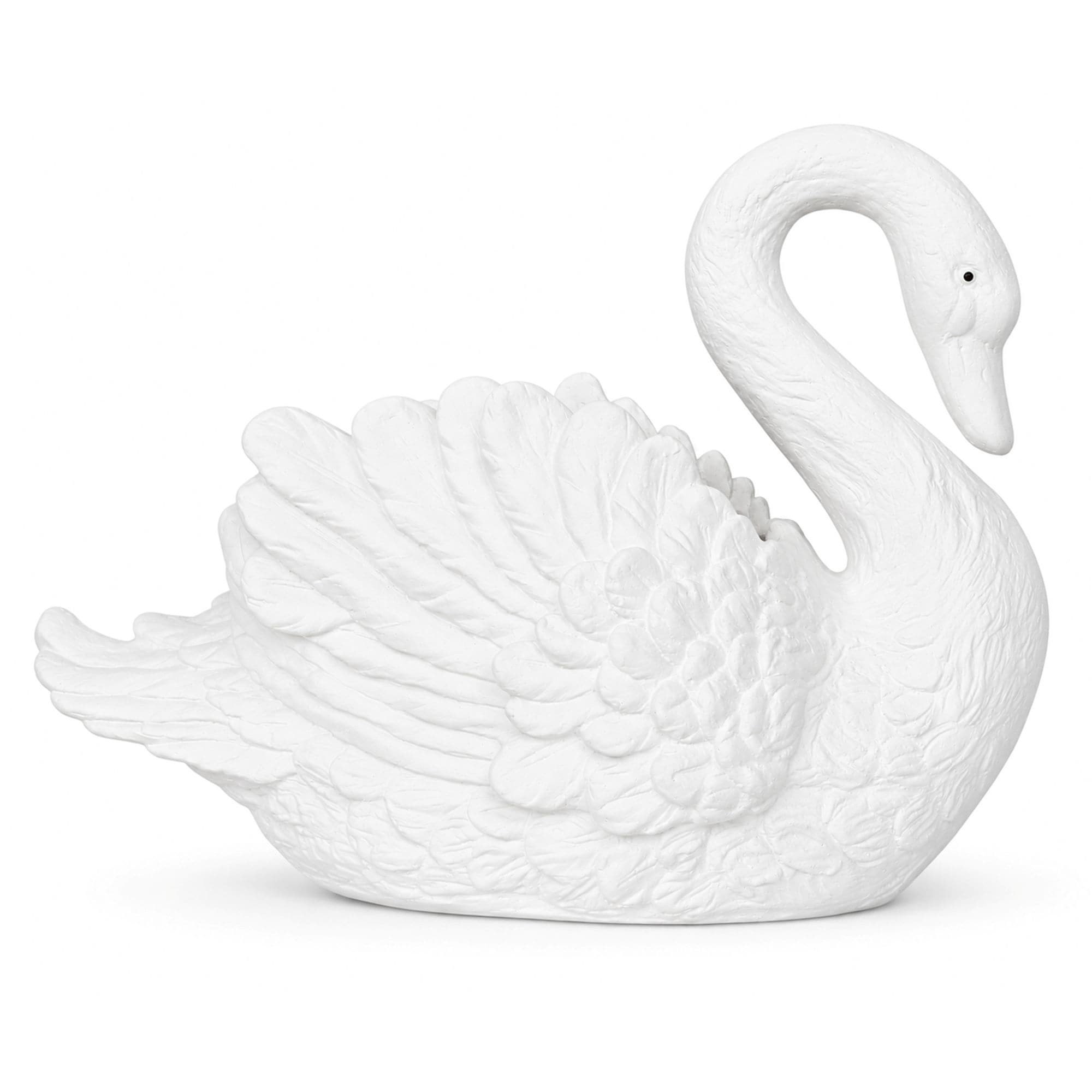 Urban Designs Swan Cast Grey Stone Planter Garden Decor