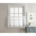 Sweet Adele White Tailored Valance And Tier Pair Curtain Collection