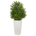 Sweet Grass Artificial Plant In White Tower Planter Indoor Outdoor