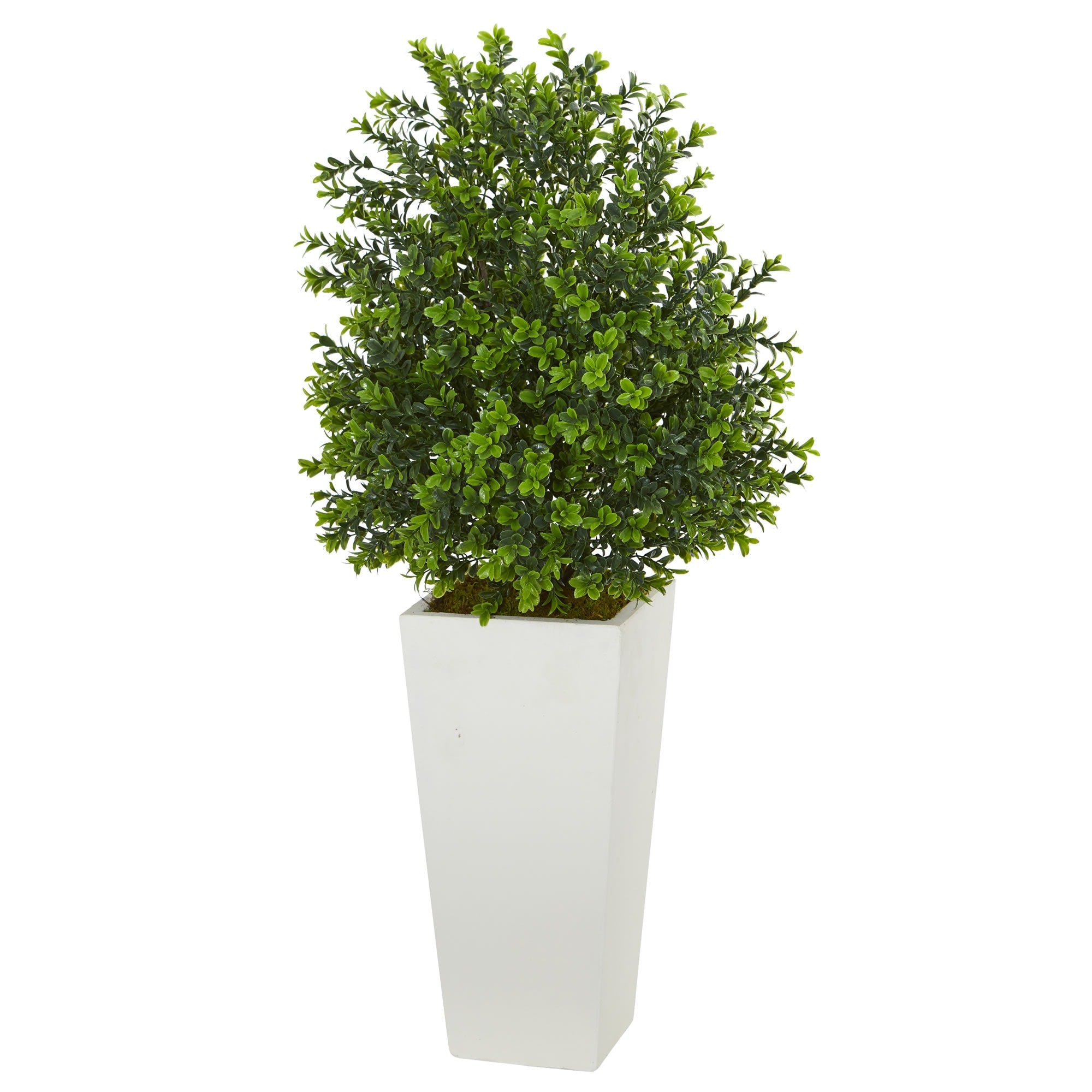 Sweet Grass Artificial Plant In White Tower Planter Indoor Outdoor