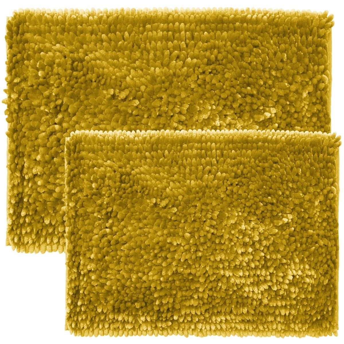Sweet Home Collection 2 Piece Butter Chenille Bath Rug Set 20X32 17X24