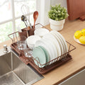 Sweet Home Collection Bronze 3 Piece Dish Drainer Set