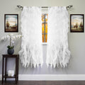 Voile 50 X 63 Vertical Ruffle Tier Window Curtain Panel 50 X 63