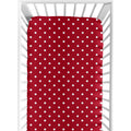 Sweet Jojo Designs Polka Dot Ladybug Fitted Crib Sheet