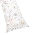 Sweet Jojo Designs Blush Pink Gold And Grey Star And Moon Celestial Collection Body Pillow Case Pillow Not Included