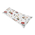 Sweet Jojo Designs Construction Truck Body Pillow Case Pillow Not Included Grey Yellow Red And Blue Transportation