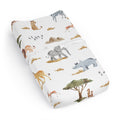 Sweet Jojo Designs Jungle Animals Boy Girl Unisex Gender Neutral Changing Pad Cover Sheet Boho Wildlife Safari Animal Lion