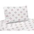 Sweet Jojo Designs Red And White Baseball Patch Sports Collection 3 Piece Twin Sheet Set