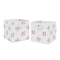 Sweet Jojo Designs Red And White Sports Baseball Patch Collection Storage Bins Set Of 2