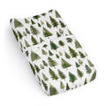 Sweet Jojo Designs Sage Green Woodland Boy Girl Unisex Gender Neutral Changing Pad Cover Sheet Forest Themed Pine Tree Trees