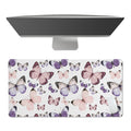 Sweet Jojo Designs Shabby Chic Butterfly Girl Large Mouse Pad Desk Mat Pink Purple Butterflies Watercolor Nature Pastel