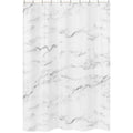Sweet Jojo Designs Shower Curtain For The Black And White Marble Collection