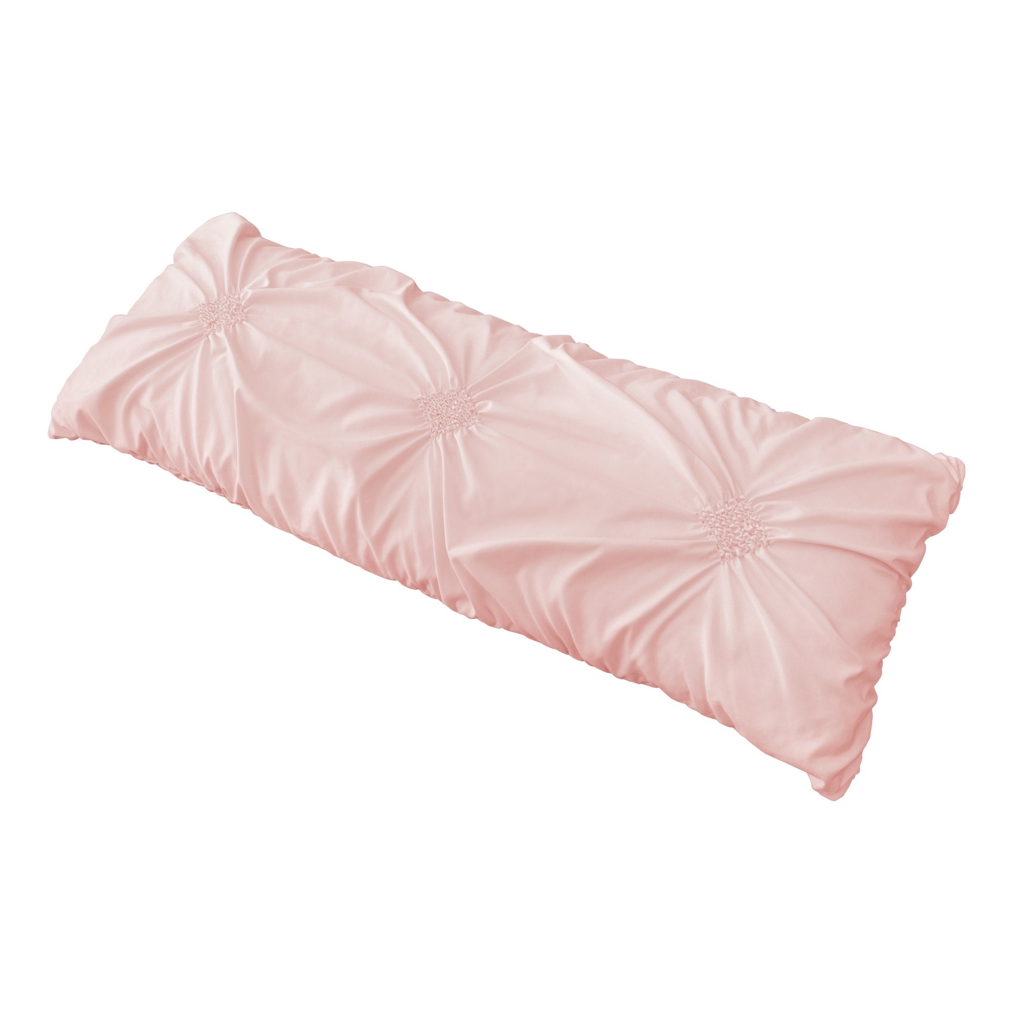 Sweet Jojo Designs Solid Color Blush Pink Shabby Chic Harper Collection Body Pillow Case Pillow Not Included