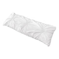 Sweet Jojo Designs Solid Color White Shabby Chic Harper Collection Body Pillow Case Pillow Not Included