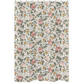 Sweet Jojo Designs Vintage Floral Boho Bathroom Fabric Bath Shower Curtain Blush Pink Yellow Green White Shabby Chic Farmhouse