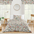 Sweet Jojo Designs Vintage Floral Boho Girl 4 Piece Twin Comforter Set Blush Pink Yellow Green White Shabby Chic Rose Farmhouse